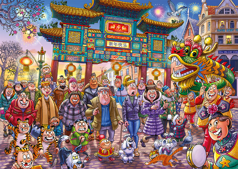 Wasgij? Original 39 - Chinese New Year 1000 Piece Jigsaw - Good Games