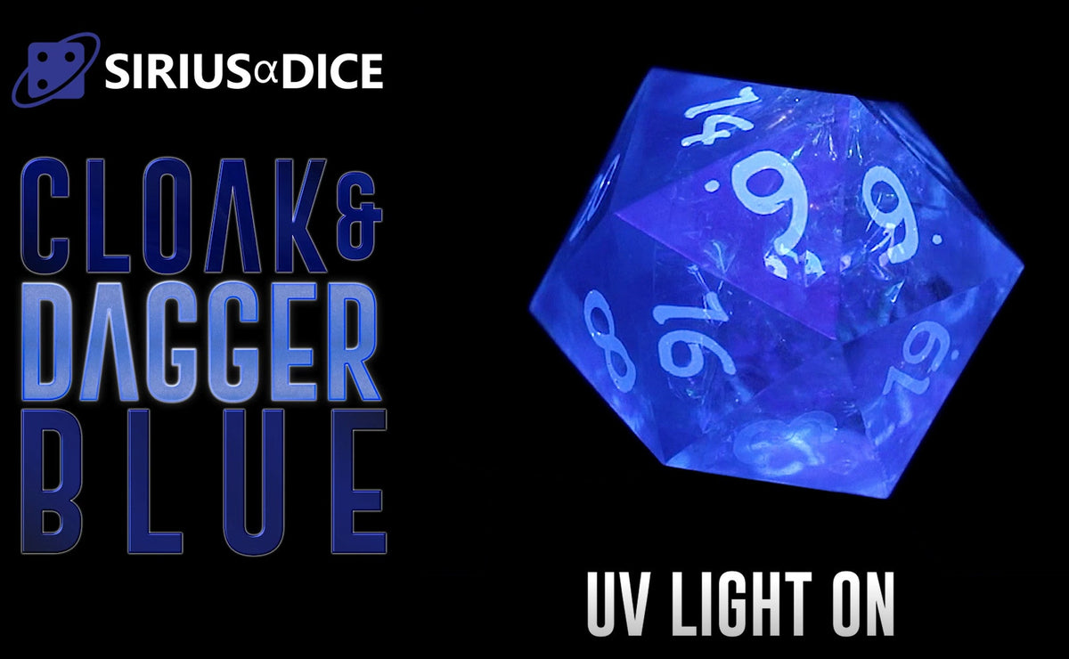 Sirius Dice - Blue Cloak &amp; Dagger Dice Set 7 - Good Games