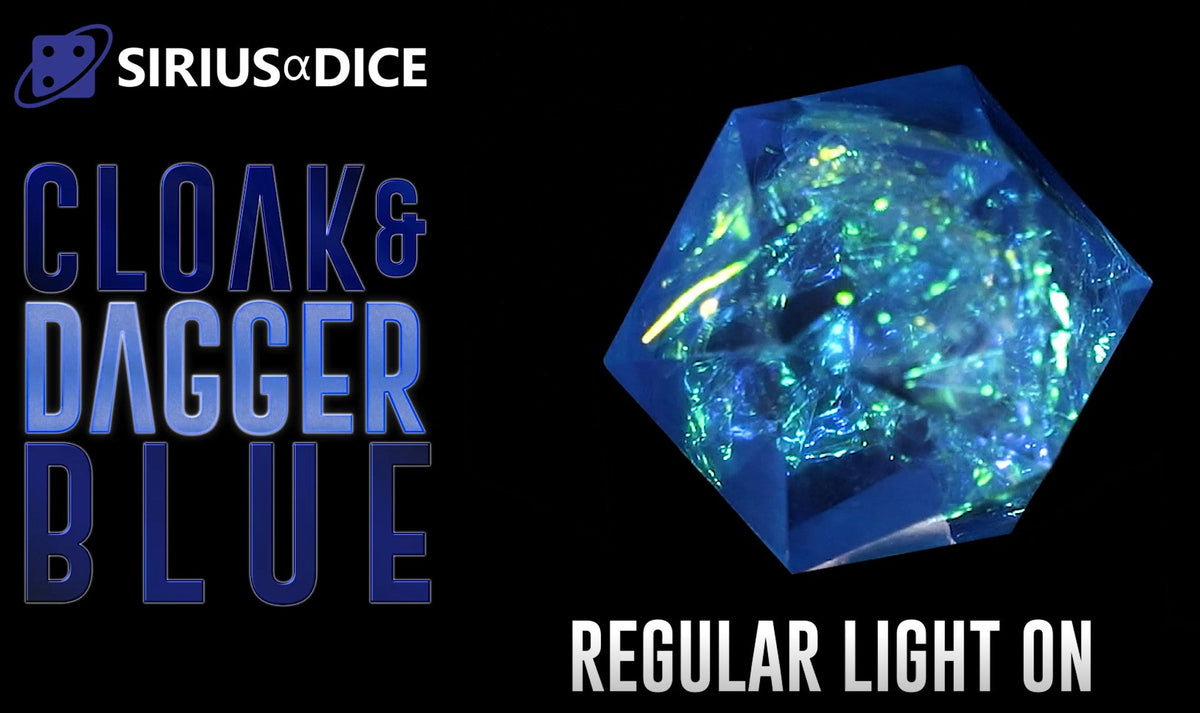 Sirius Dice - Blue Cloak &amp; Dagger Dice Set 7 - Good Games
