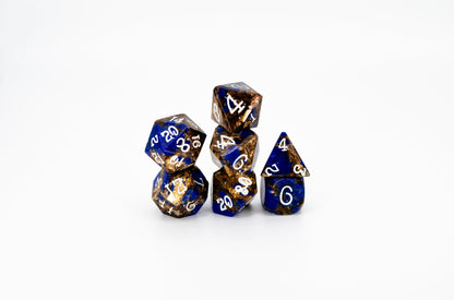 Level Up Dice - Bronzite Lapis Lazuli - Good Games