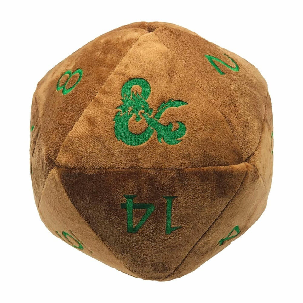 Dungeons & Dragons Jumbo Feywild Copper and Green D20 Dice Plush - Good Games