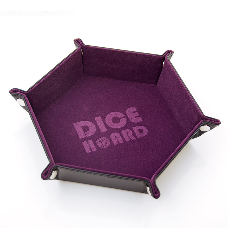 Dice Hoard Dice Tray Hex Purple - Good Games