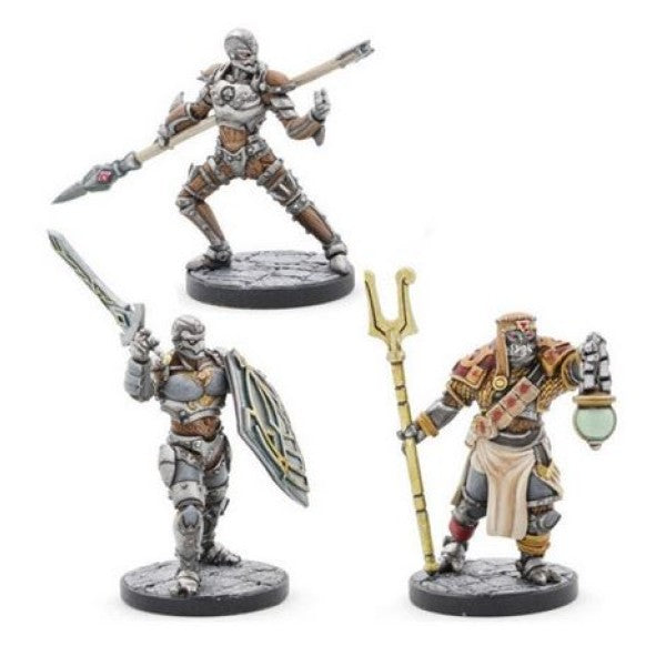 Dungeons & Dragons - Collectors Series Miniatures Eberron Warforged Thief Cleric & Fighter (3) - Good Games