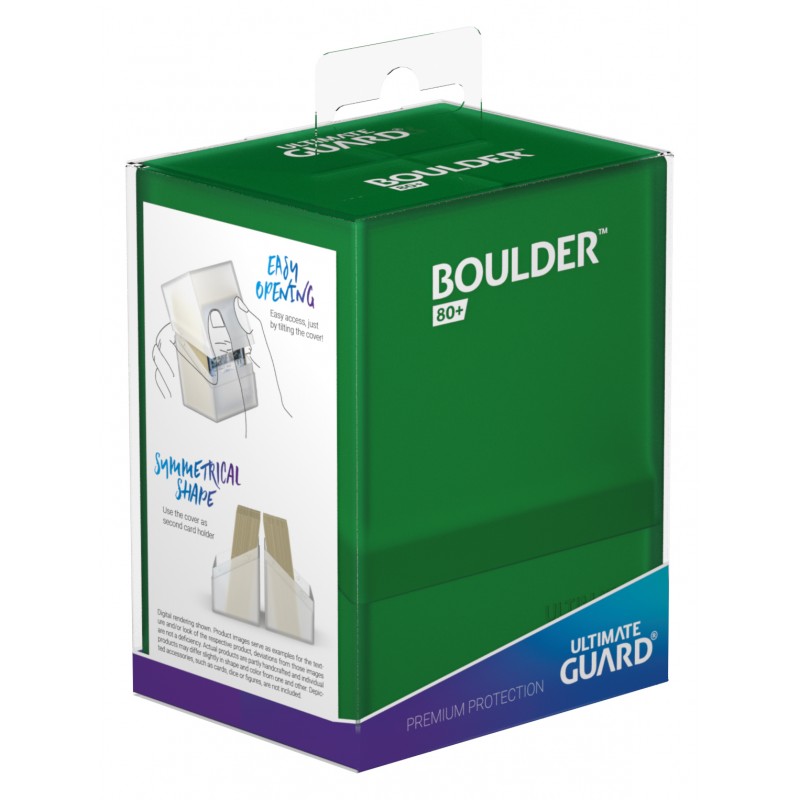 Ultimate Guard - Boulder Deck Case 80+ Standard Size Emerald - Good Games
