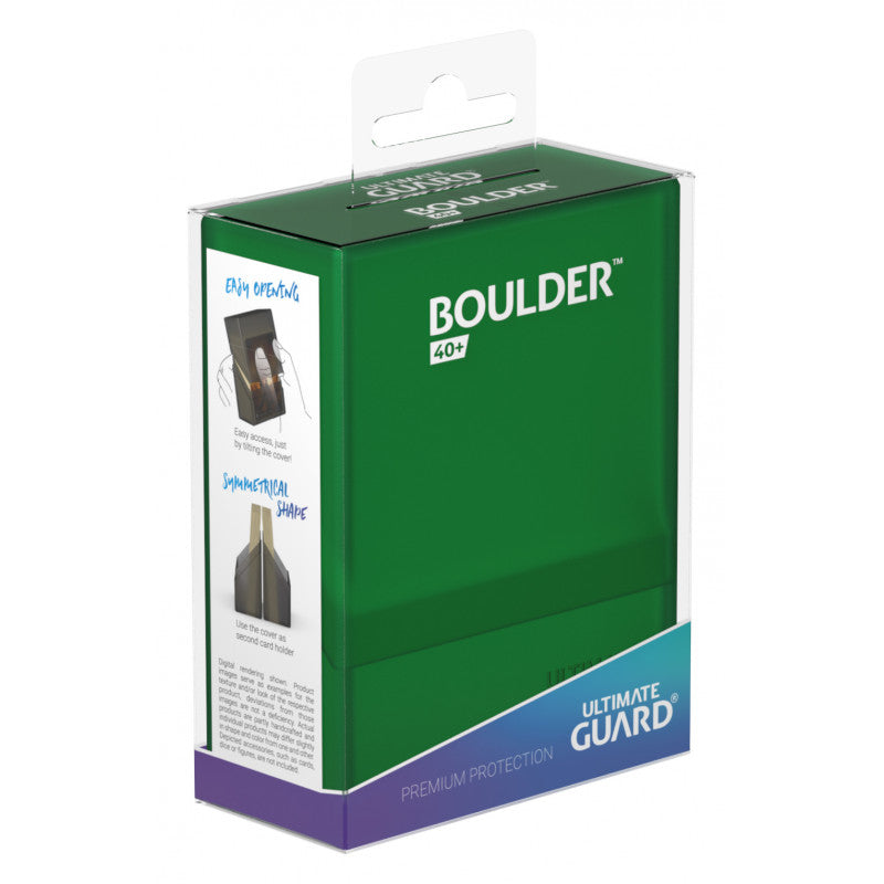 Ultimate Guard - Boulder Deck Case 40+ Standard Size Emerald - Good Games