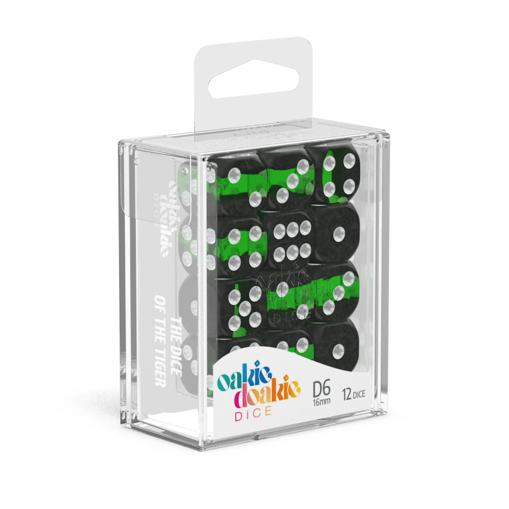 Oakie Doakie Dice - D6 16mm Enclave Emerald (12)