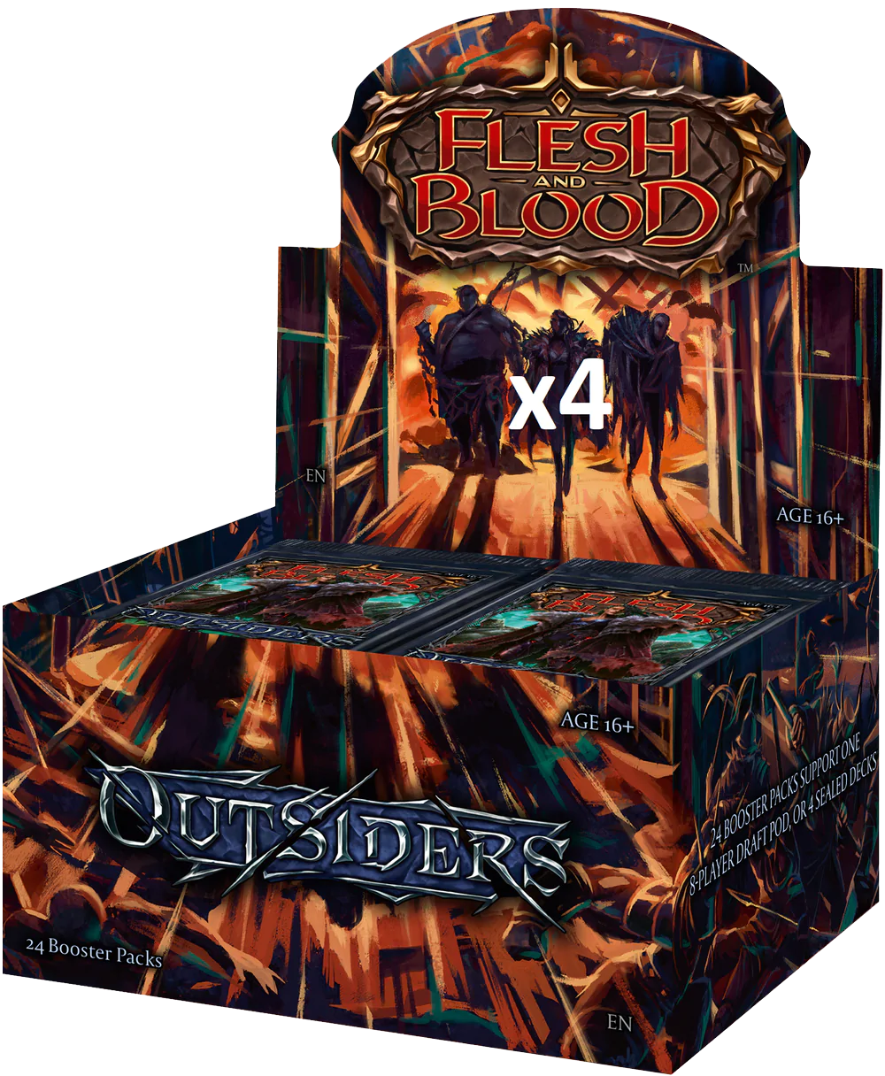 Flesh and Blood TCG - Outsiders Booster Box x 4 - Good Games