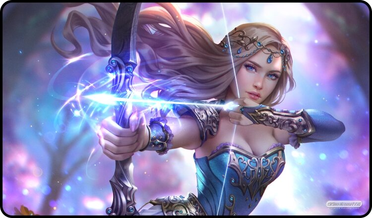 Gamermats - Female Archer TCG Sized Playmat - Good Games