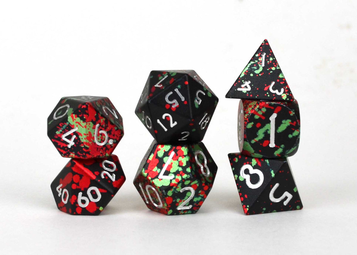 Level Up Dice - Holly Aluminium Set of 7 (HP)