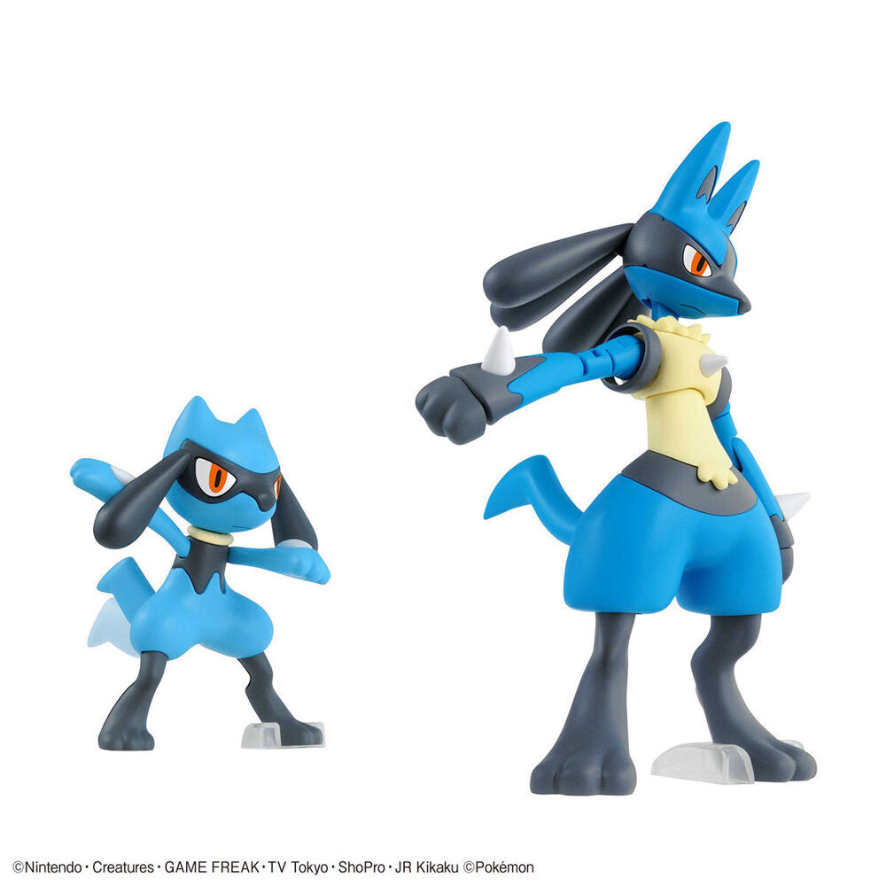 Bandai Pokemon Model Kit Riolu &amp; Lucario - Good Games