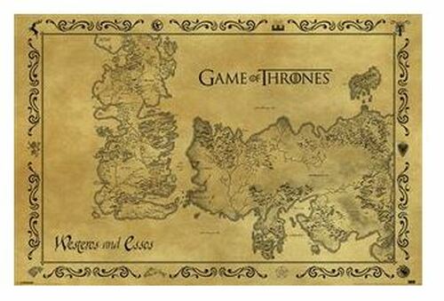 Game Of Thrones Antique Map Poster - Good Games