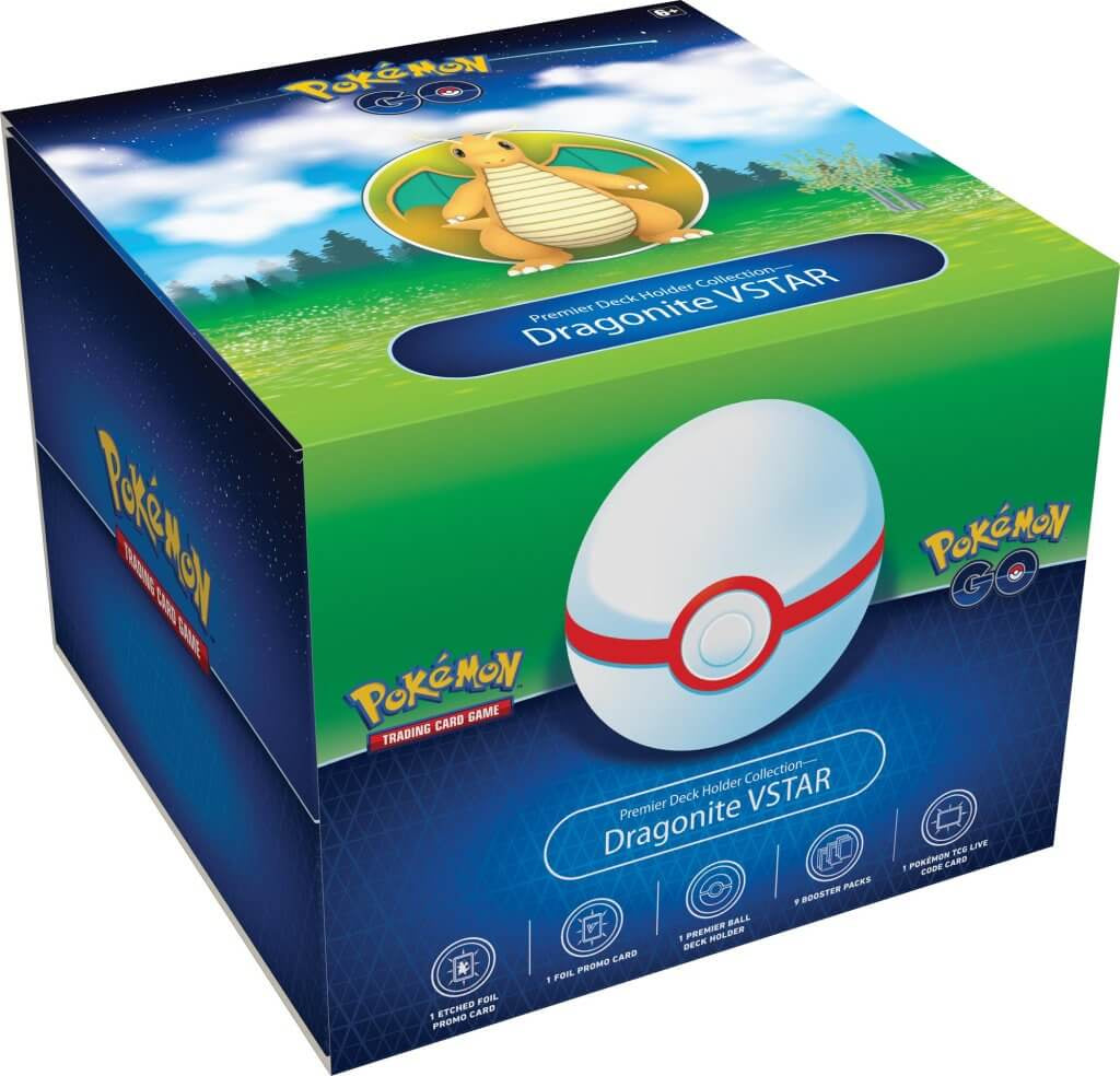 Pokemon TCG - Sword &amp; Shield - Pokemon Go Premier Deck Holder Collection- Dragonite Vstar