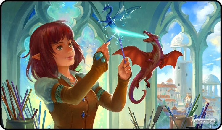 Gamermats - Dragon Glass Blower TCG Sized Playmat - Good Games