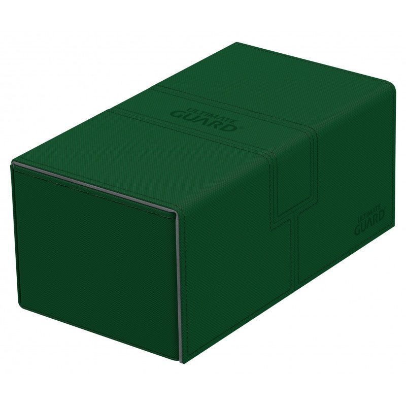 Ultimate Guard - Twin Flip N Tray Deck Case 200+ Standard Size Xenoskin Green