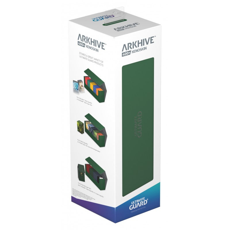 Ultimate Guard - Arkhive Flip Case 400+ Standard Size Xenoskin Green