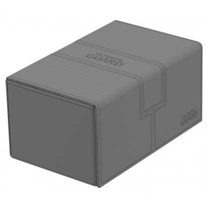 Ultimate Guard - Twin Flip N Tray Deck Case 160+ Standard Size Xenoskin Grey - Good Games