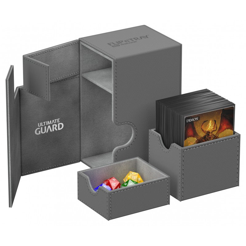 Ultimate Guard - Flip N Tray Deck Case 100+ Standard Size Xenoskin Grey