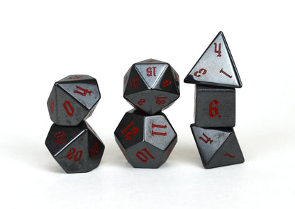 Level Up Dice - Hematite (YK) - Polyhedral Dice Set - Good Games