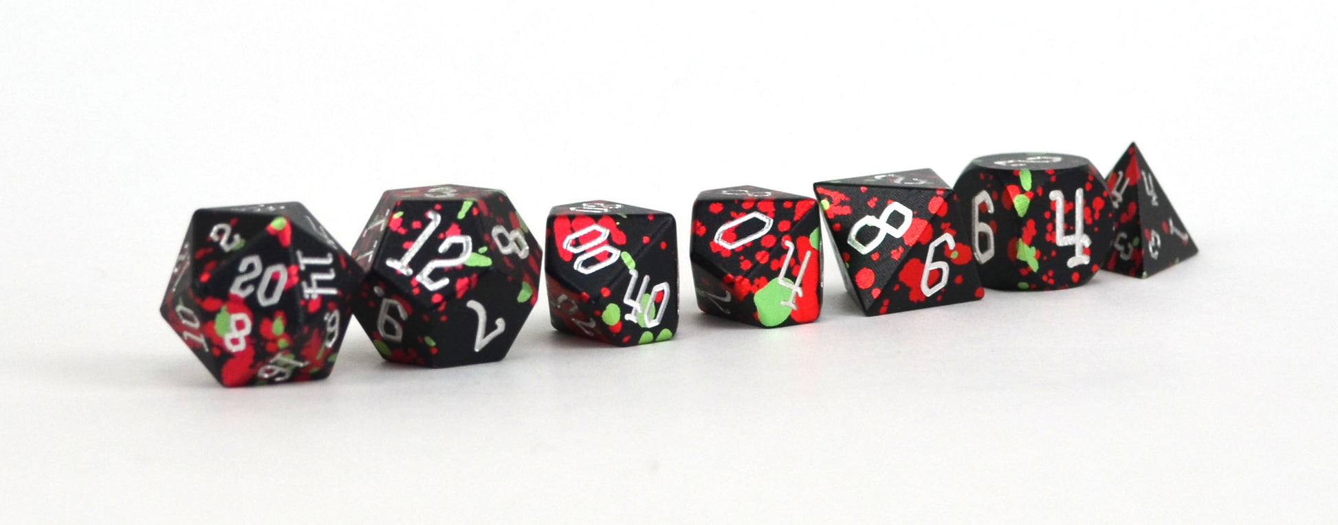 Level Up Dice - Holly Aluminium Set of 7 (HP) - Good Games