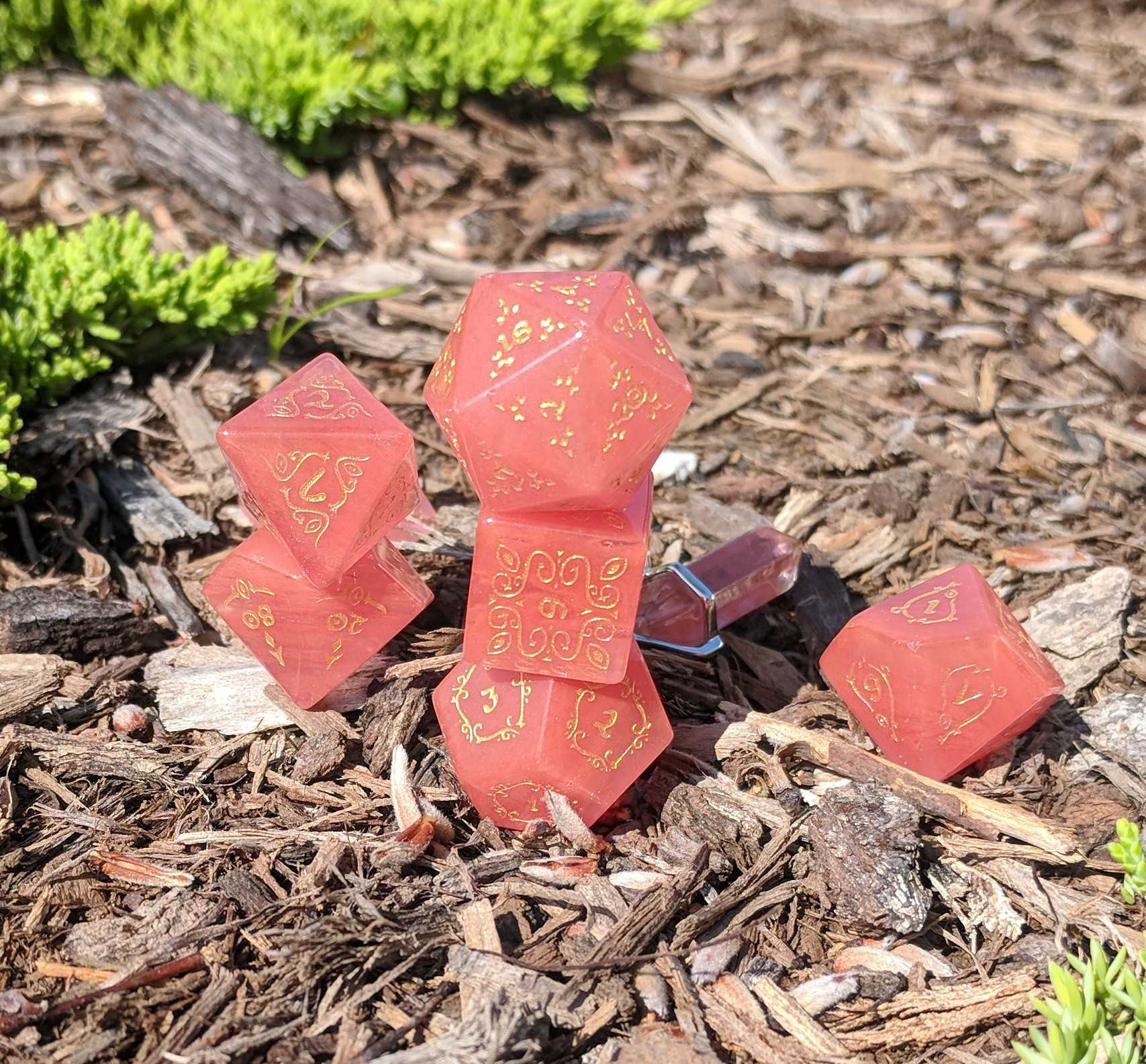 Level Up Dice - Watermelon Tourmaline (HP) - Good Games