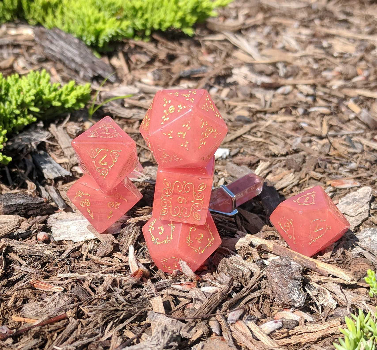 Level Up Dice - Watermelon Tourmaline (HP)