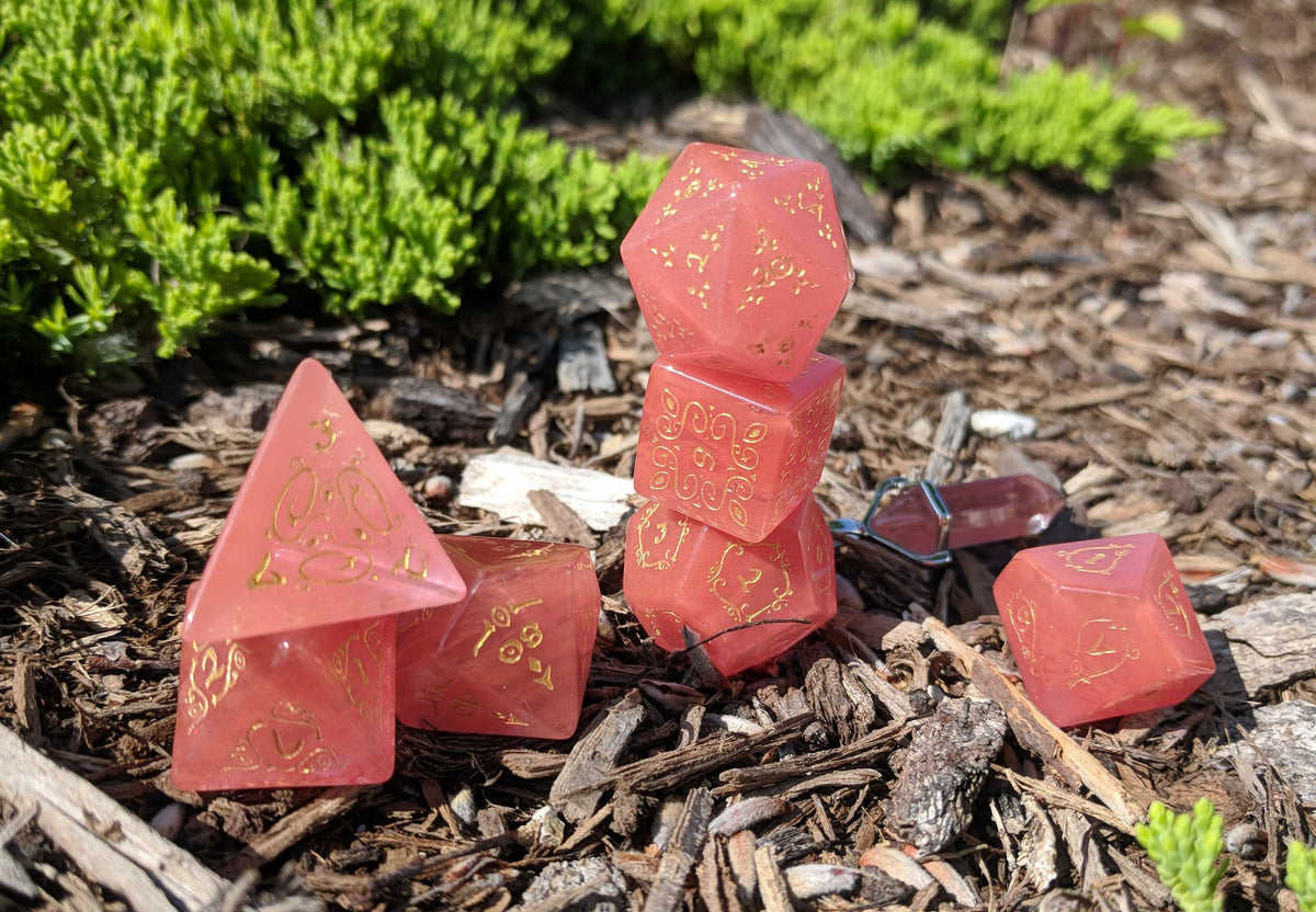 Level Up Dice - Watermelon Tourmaline (HP)