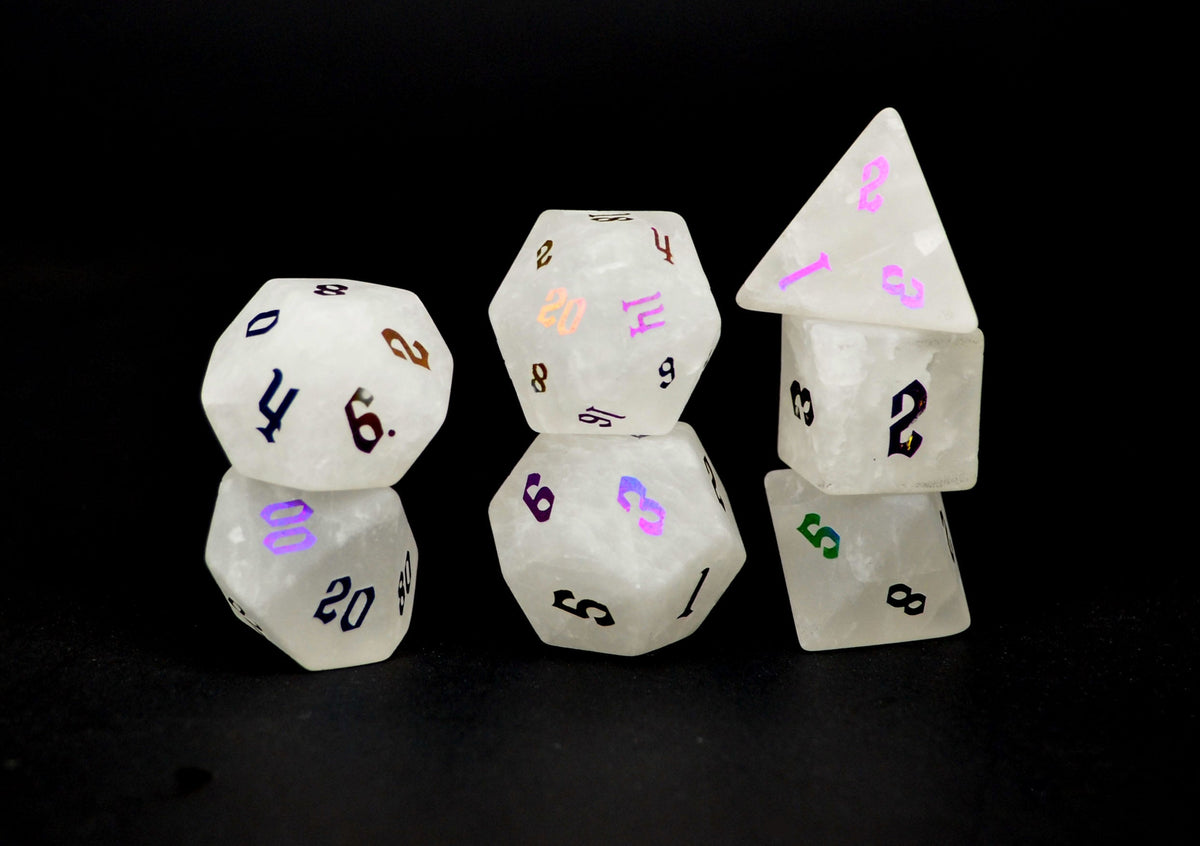 Level Up Dice - Ionized Clear Quartz