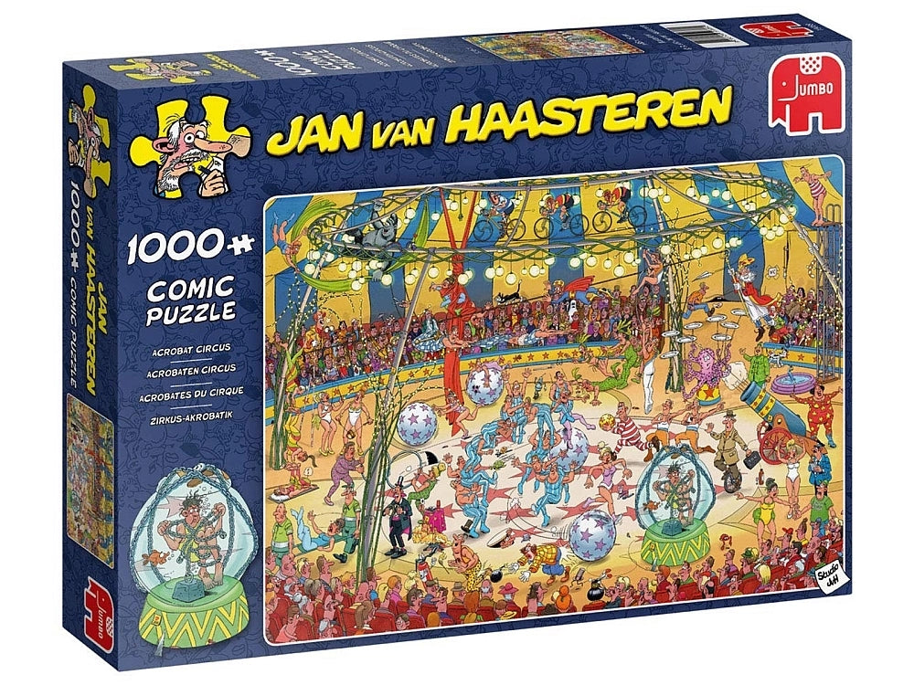 Jan Van Haasteren - Acrobat Circus 1000 Piece Jigsaw - Good Games