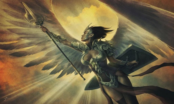 Gamermats - Golden Angel - Jason Engel TCG Sized Playmat - Good Games