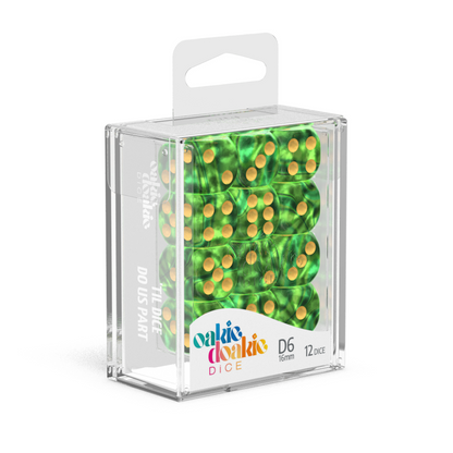 Oakie Doakie Dice - D6 16mm Gemidice Jungle (12) - Good Games