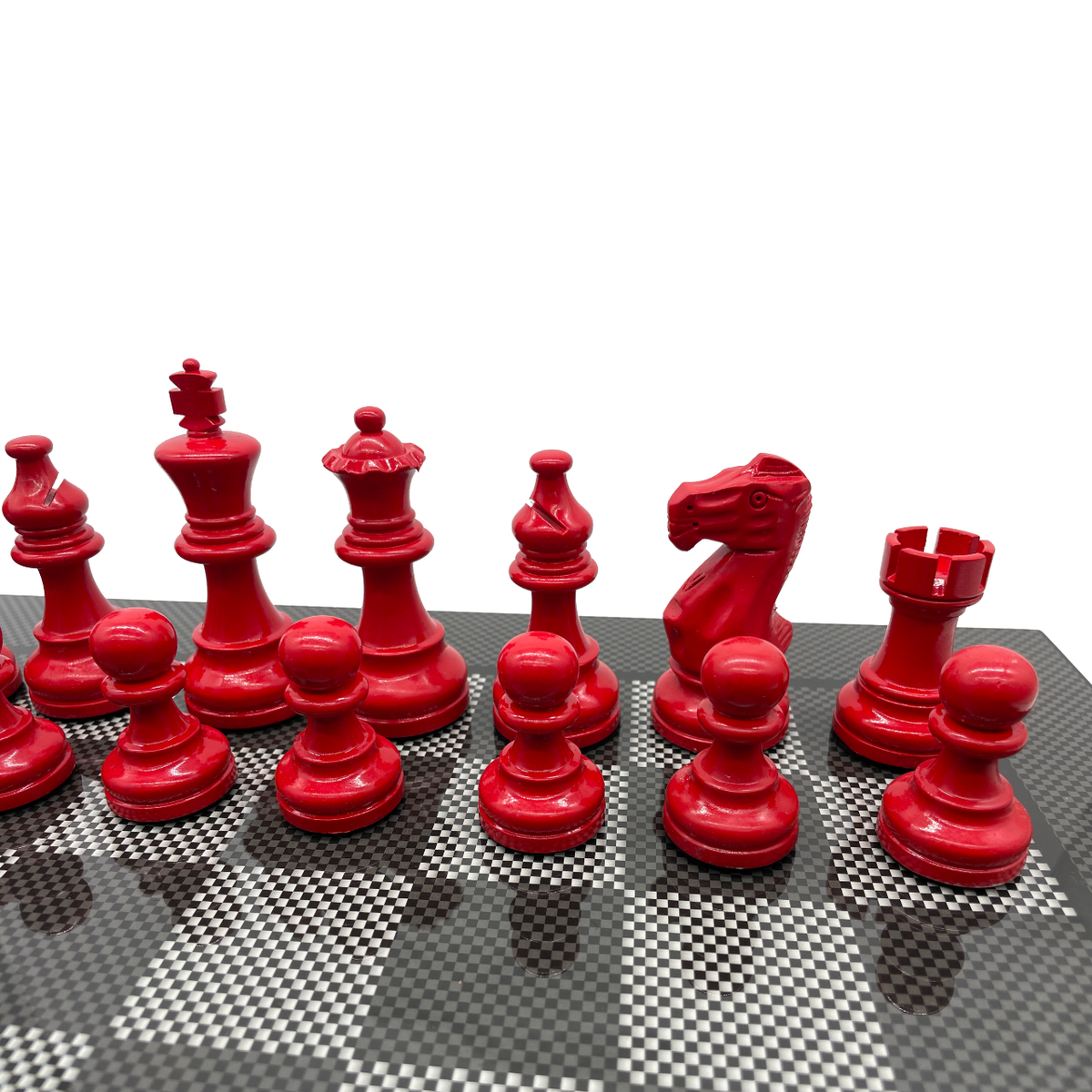 Chess Pieces - Red/Black 85mm