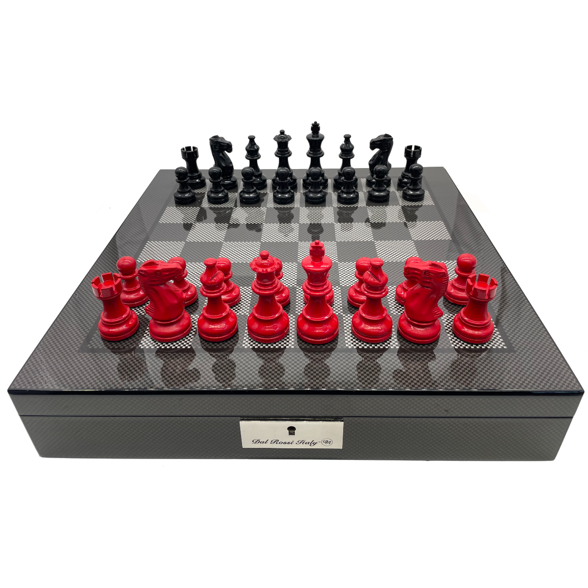 Chess Pieces - Red/Black 85mm