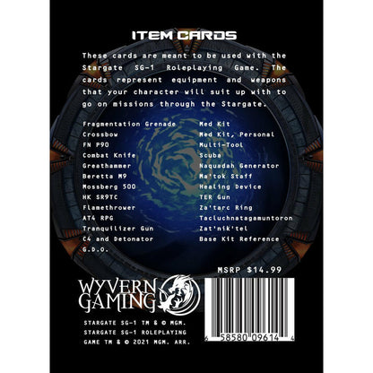 Stargate SG-1 RPG - Item Cards - Good Games