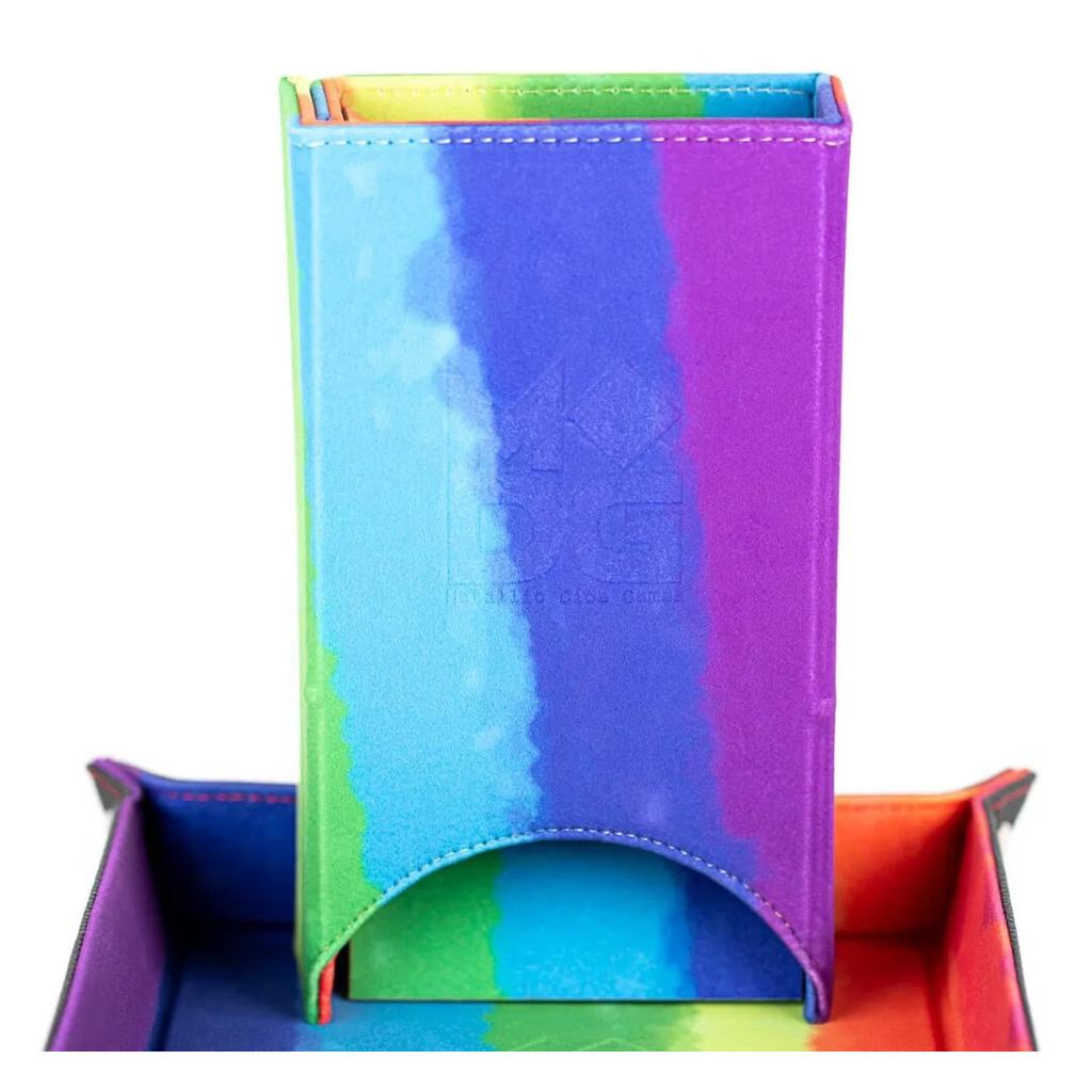Metallic Dice Games - Fold Up Velvet Dice Tower - Good Games