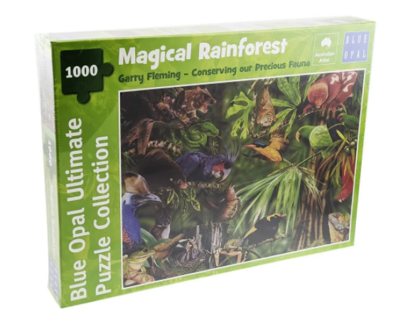 Blue Opal - Fleming: Magical Rainforest 1000 Piece Jigsaw - Good Games