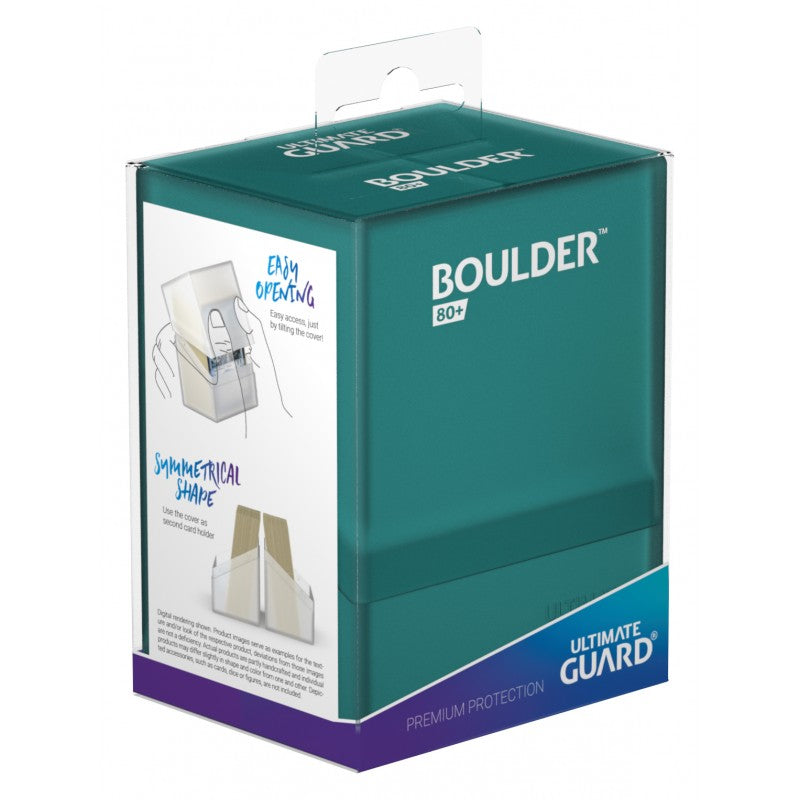 Ultimate Guard - Boulder Deck Case 80+ Standard Size Malachite - Good Games