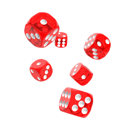 Oakie Doakie Dice - D6 16mm Translucent Red (12) - Good Games