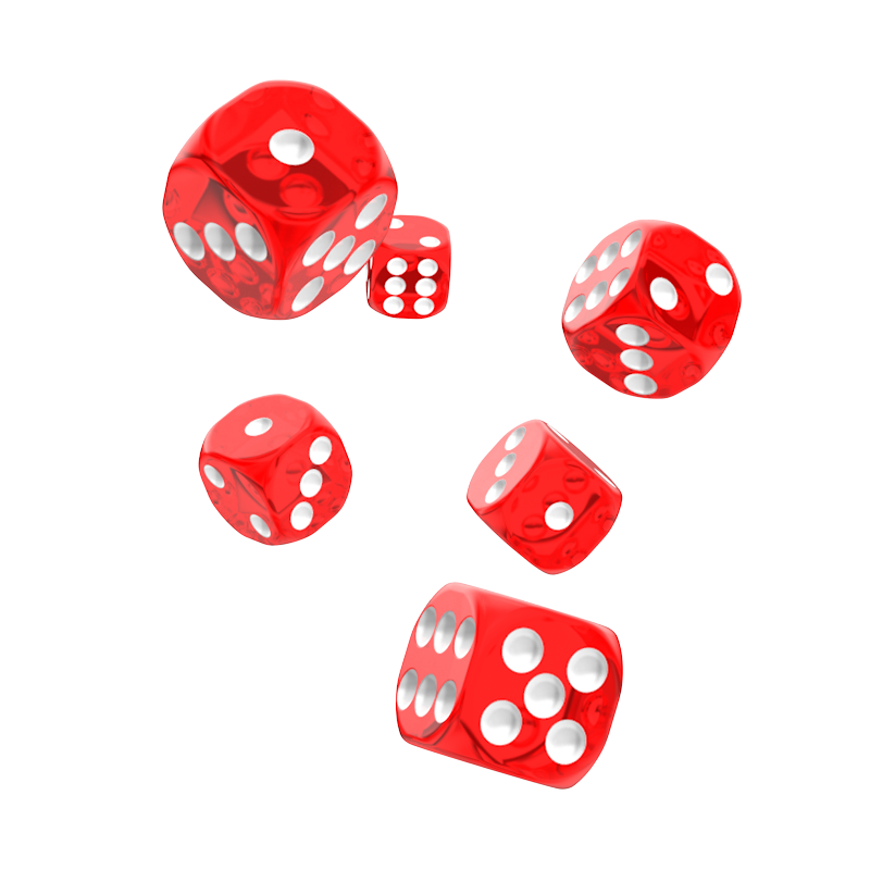 Oakie Doakie Dice - D6 16mm Translucent Red (12)