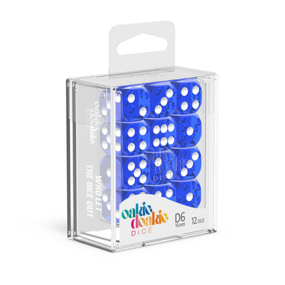 Oakie Doakie Dice - D6 16mm Translucent Blue (12) - Good Games