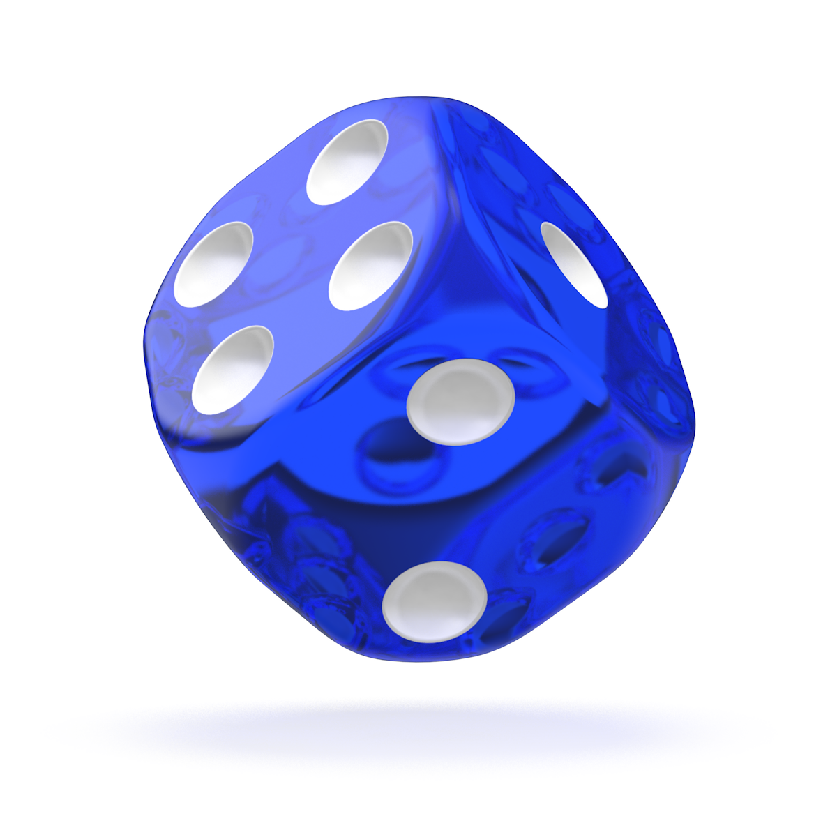 Oakie Doakie Dice - D6 16mm Translucent Blue (12)