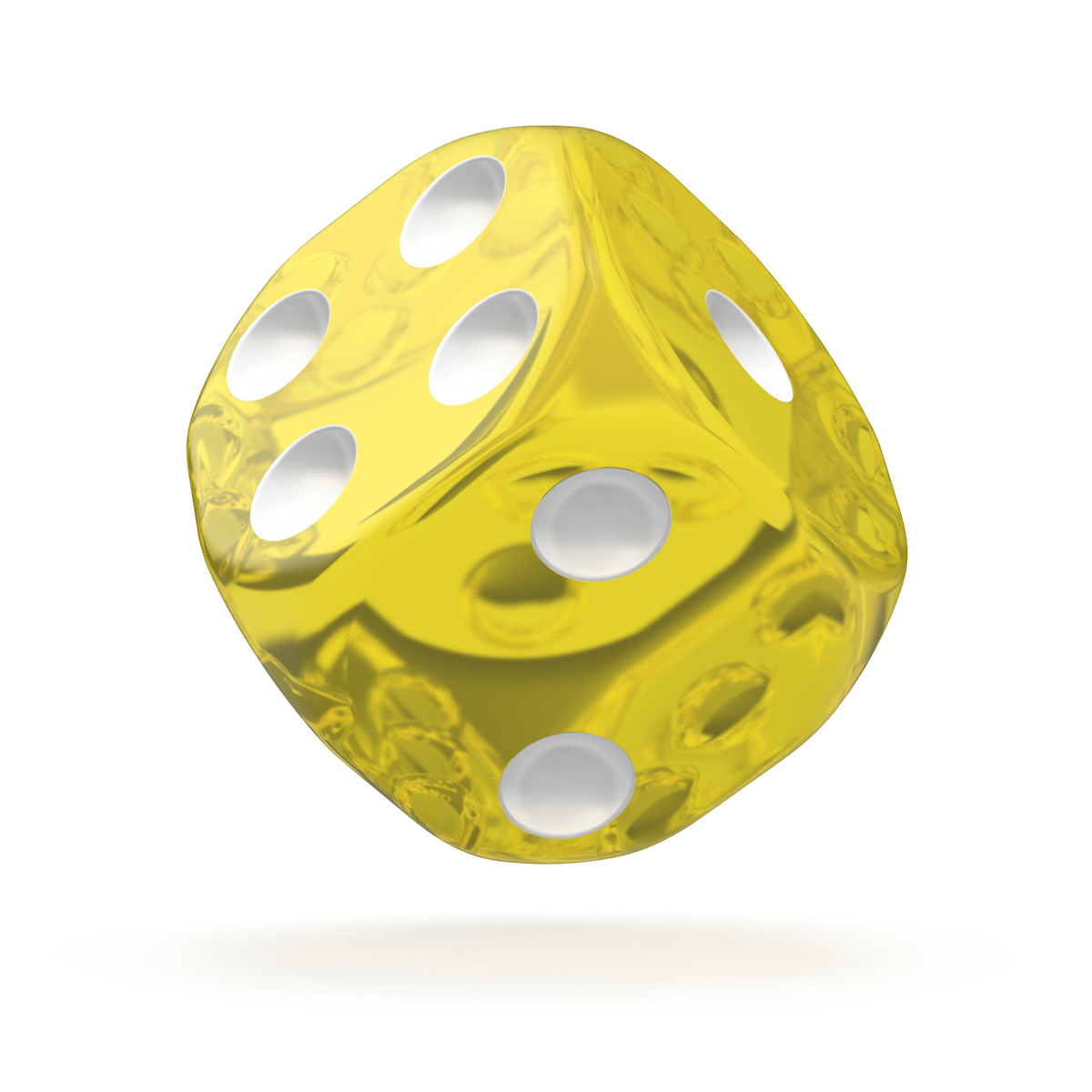 Oakie Doakie Dice - D6 16mm Translucent Yellow (12) - Good Games