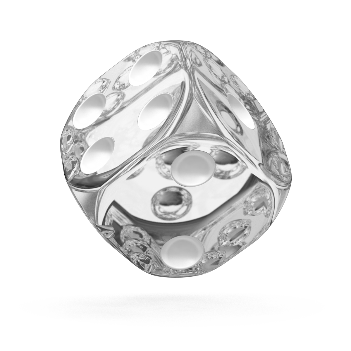 Oakie Doakie Dice - D6 16mm Translucent Clear (12) - Good Games