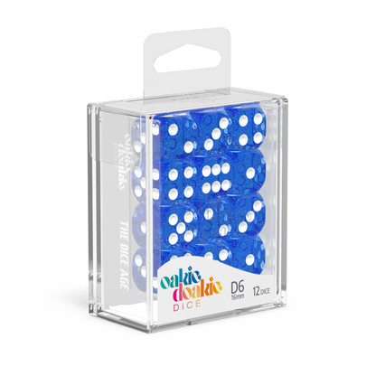 Oakie Doakie Dice - D6 16mm Speckled Blue (12) - Good Games