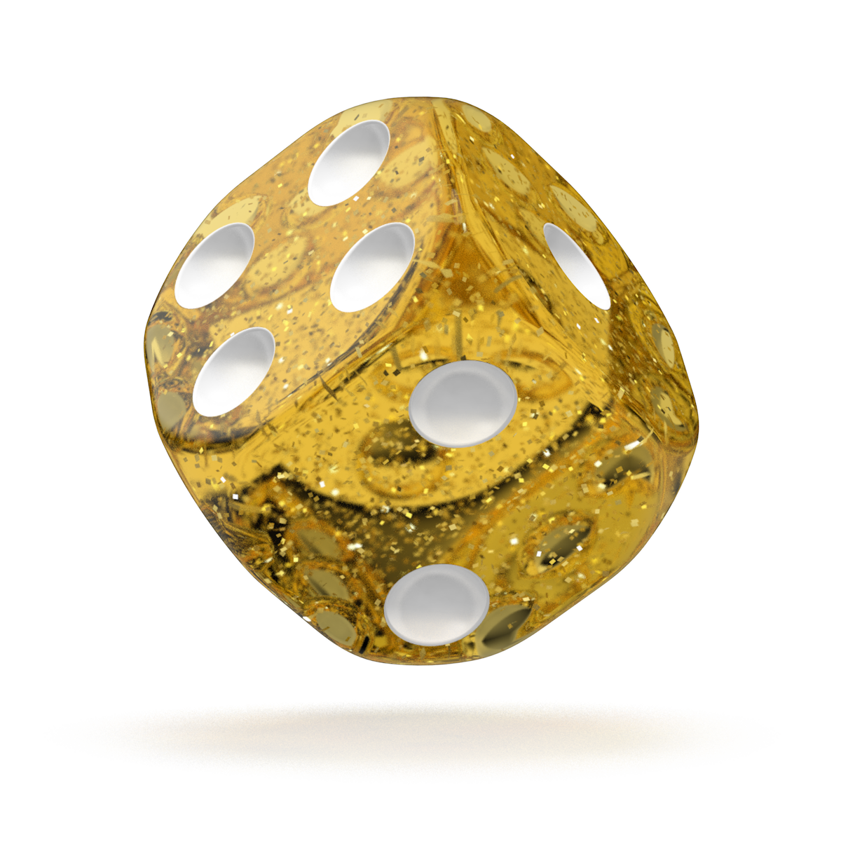 Oakie Doakie Dice - D6 16mm Speckled Orange (12)