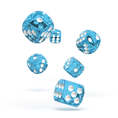 Oakie Doakie Dice - D6 16mm Speckled Light Blue (12) - Good Games