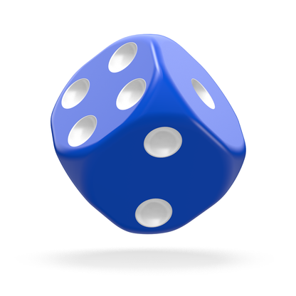 Oakie Doakie Dice - D6 16mm Solid Blue (12) - Good Games
