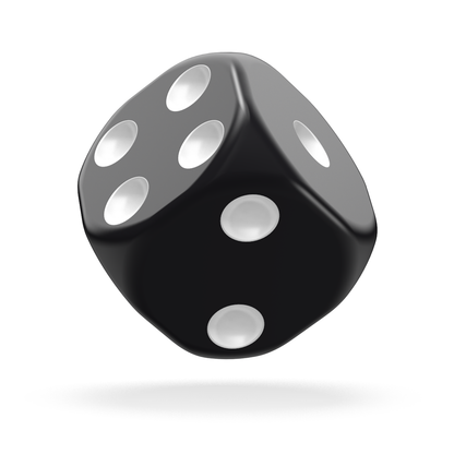 Oakie Doakie Dice - D6 16mm Solid Black (12) - Good Games