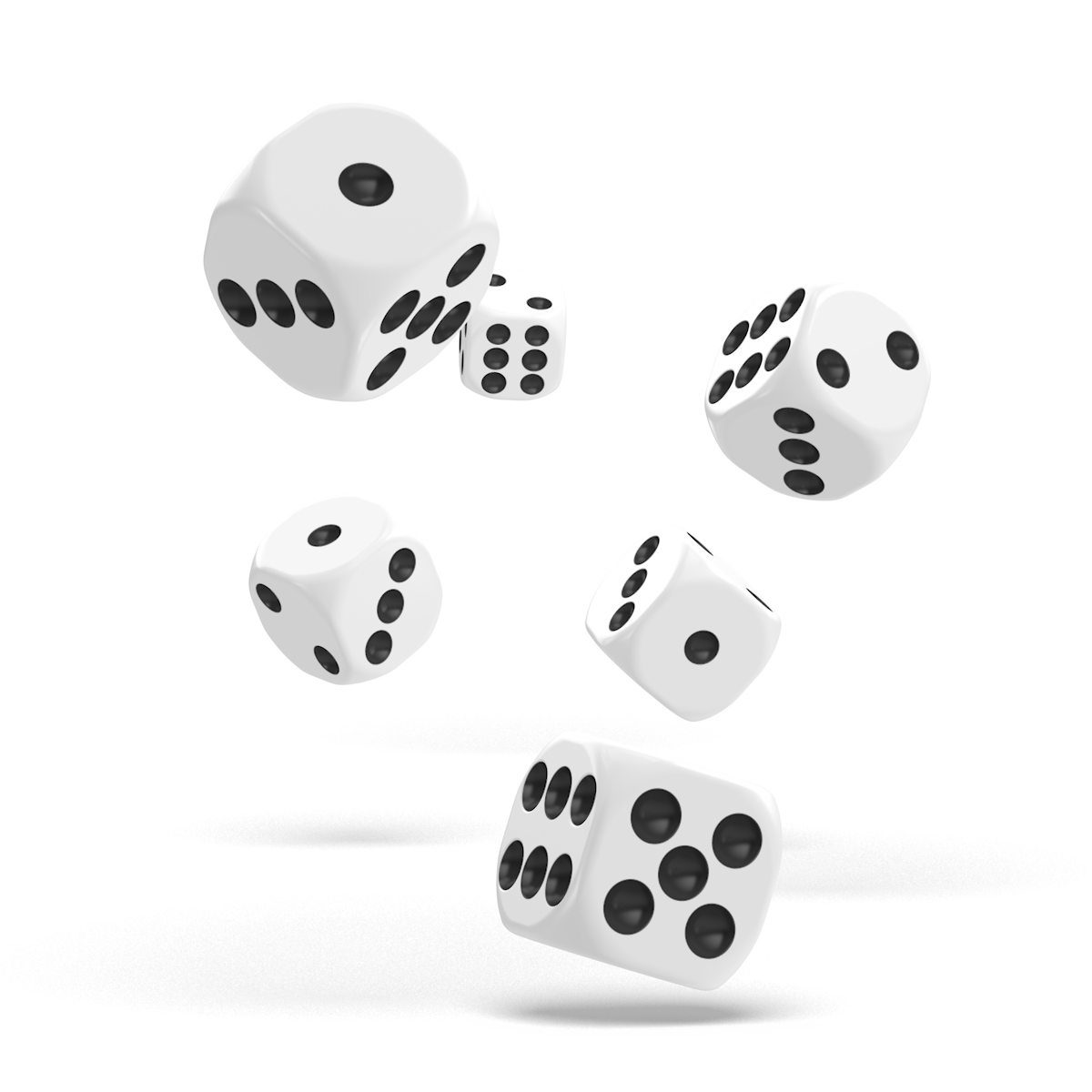Oakie Doakie Dice - D6 16mm Solid White (12) - Good Games