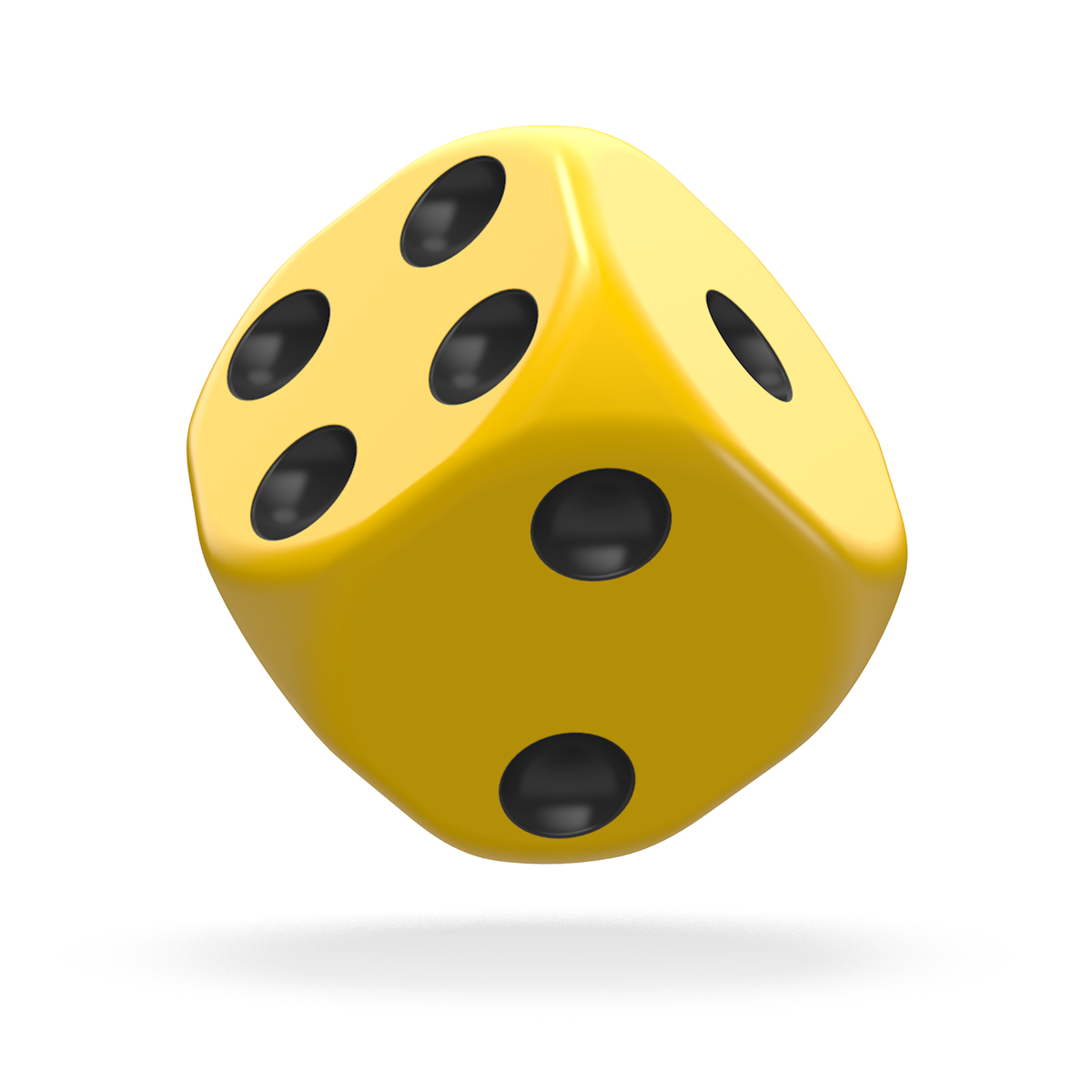 Oakie Doakie Dice - D6 16mm Solid Yellow (12)