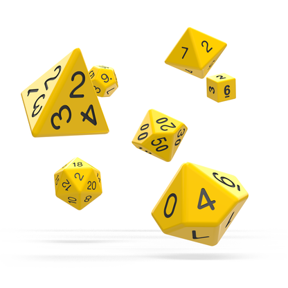 Oakie Doakie Dice - RPG Set Solid Yellow (7) - Good Games